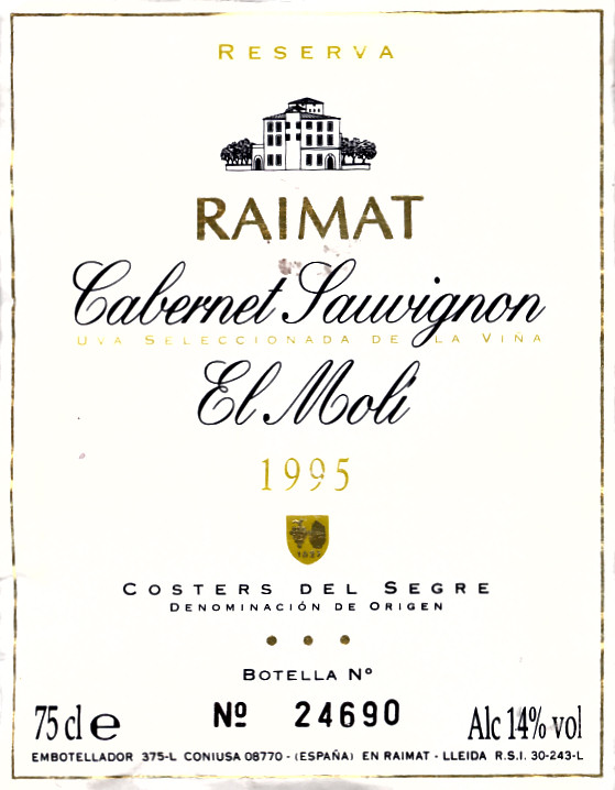 Costers del Segre_Raimat_El Moli 1995.jpg